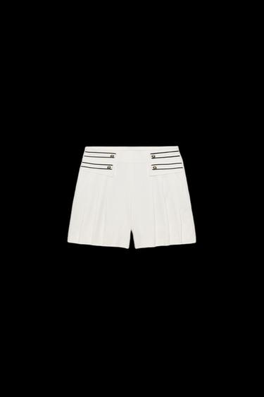 SHORTS A PIEGHE ZW COLLECTION - Bianco sporco di Zara - Immagine 0