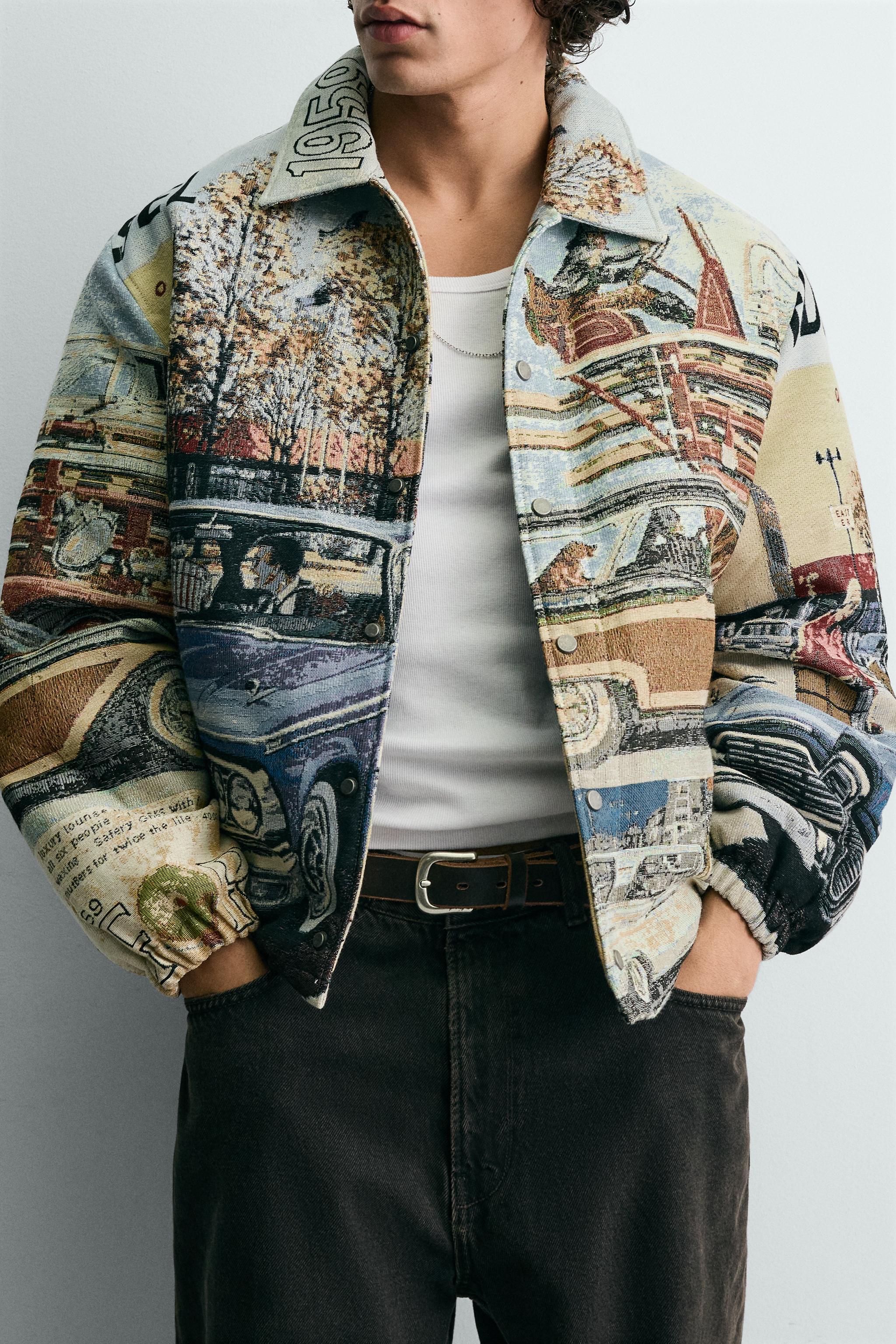 フォード©ジャカードパフジャケット - 単一 | ZARA Japan / 日本