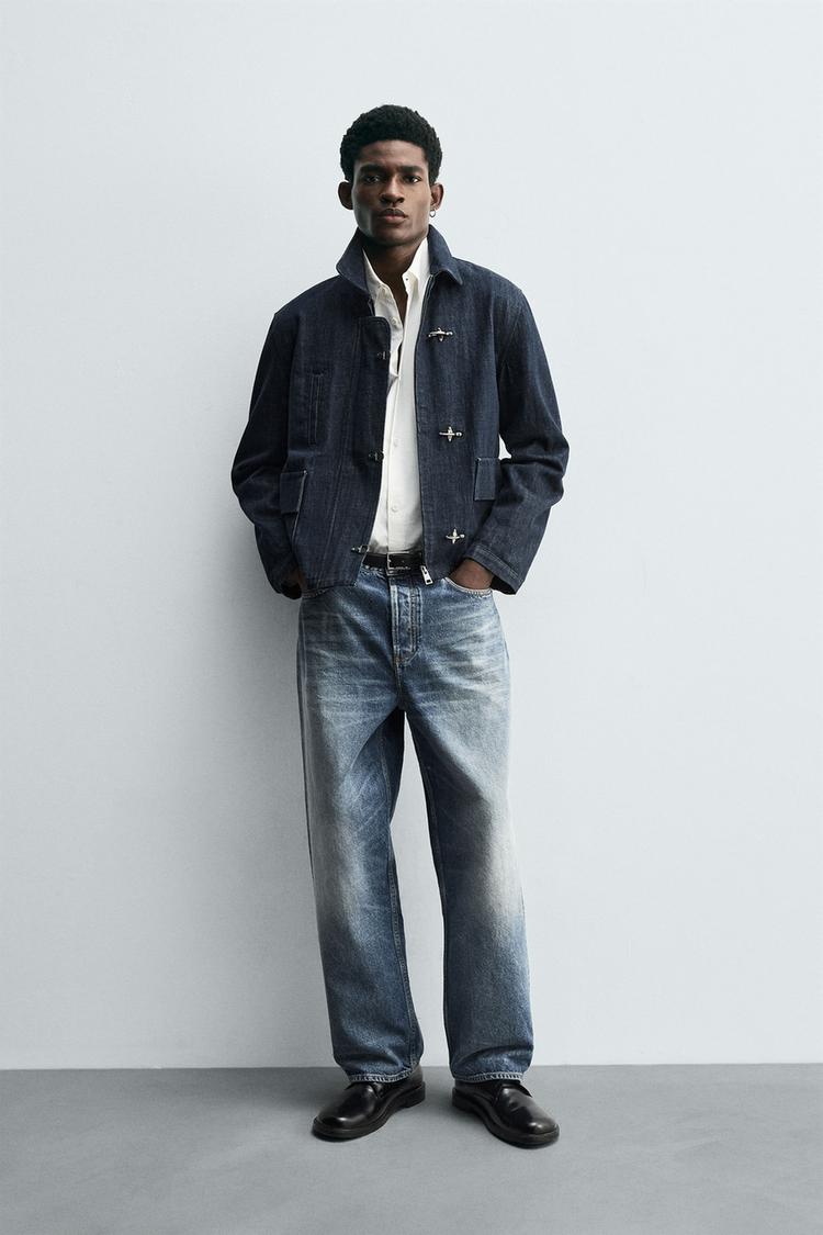 CHAQUETA DENIM ALAMARES Índigo ZARA España - Main Image