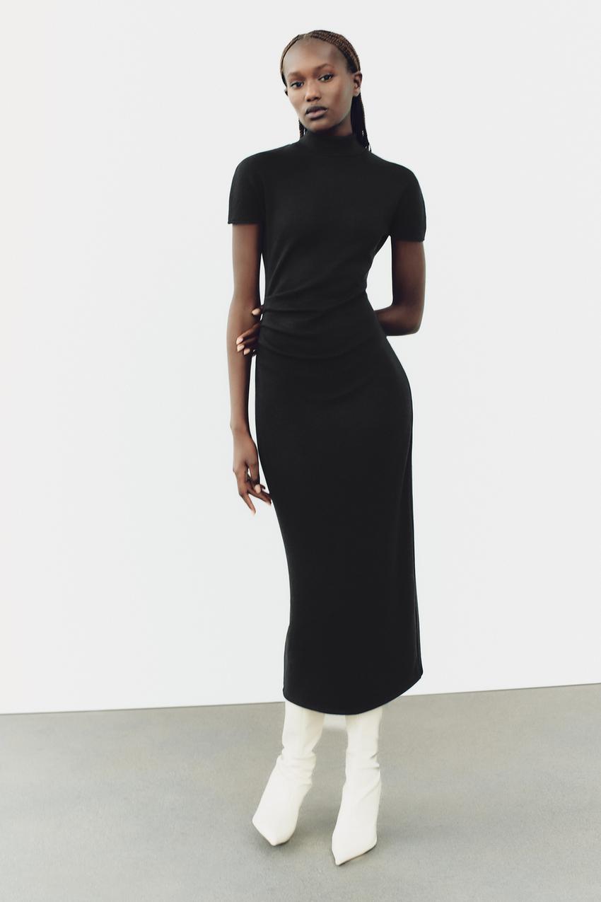 Turtleneck Dress With Zara Belted Knit Dress Women's Sweater Dresses ZARA United States Turtleneck Dress With Zara Belted Knit Dress Women's Sweater Dresses ZARA United States
