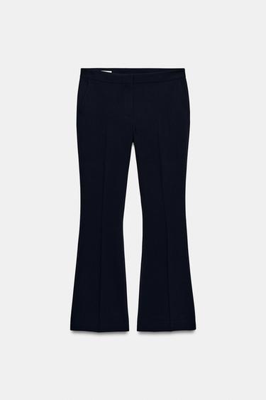 CALÇA BOCA DE SINO - Azul-marinho da Zara - Imagem 0