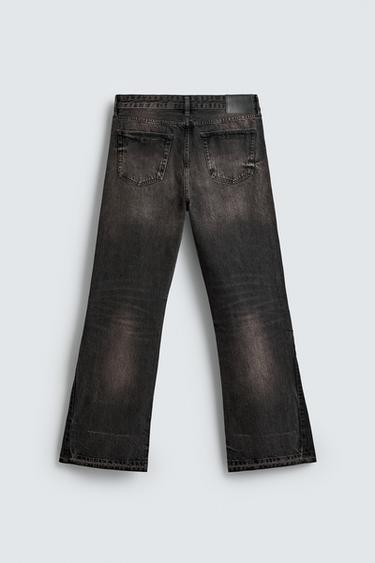FLARE FIT JEANS - Charcoal by Zara - Image 7