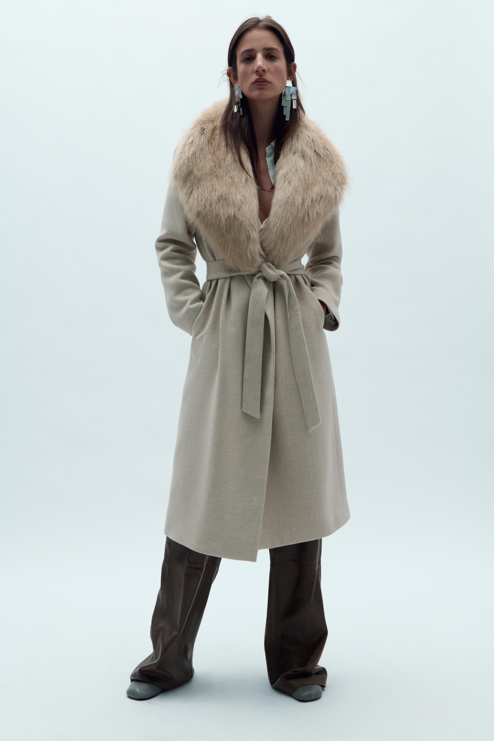 Women s Faux Fur Coats ZARA South Africa