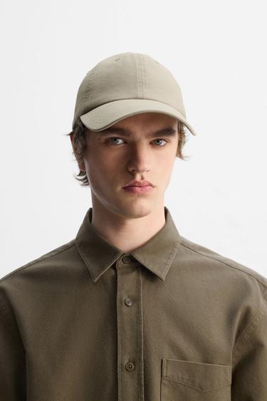 WASHED COTTON CAP - Beige by Zara - Image 0