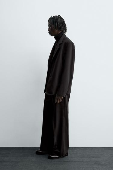 PANTALON DE COSTUME À PLIS - Noir de Zara - Image 3