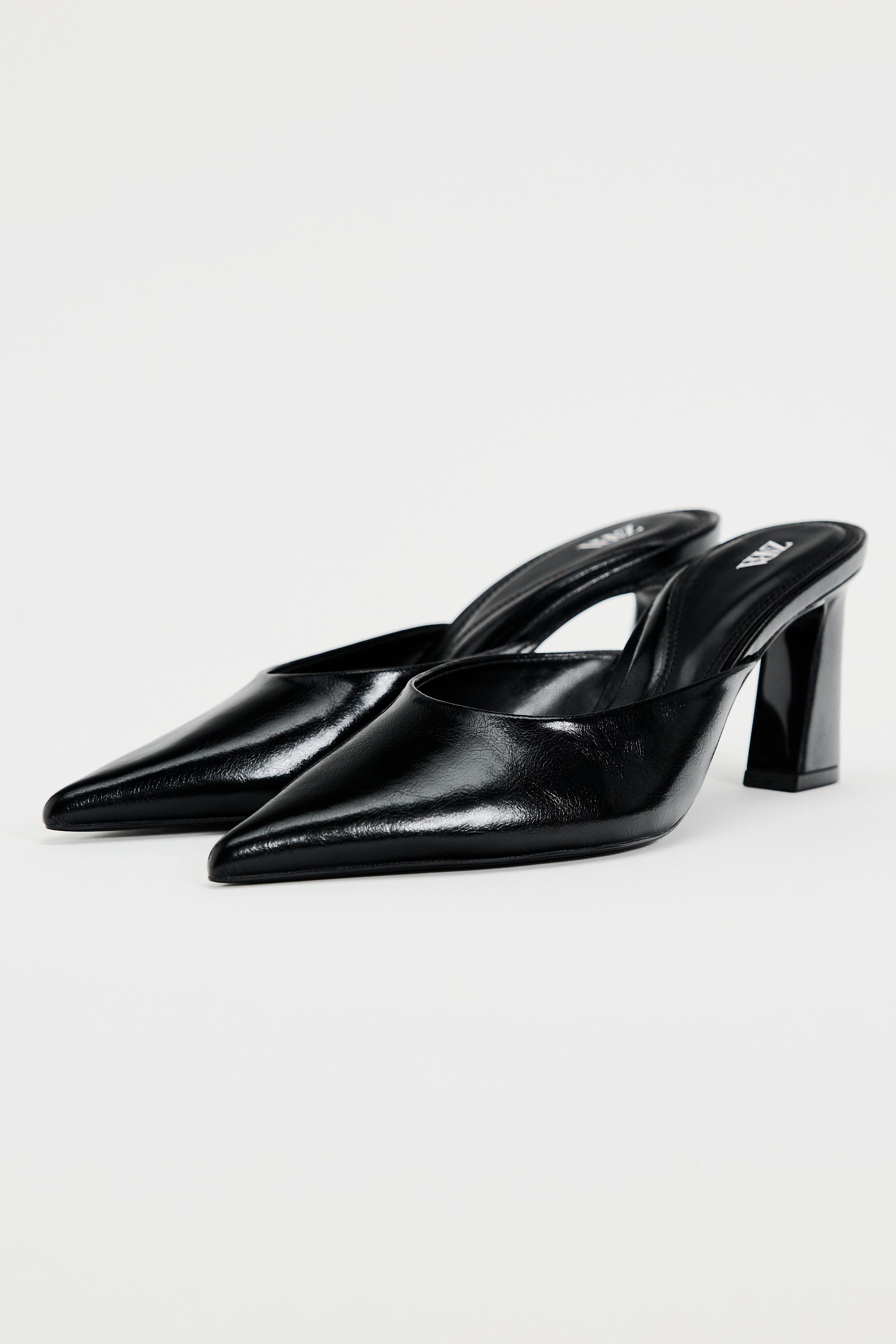 Zara black hot sale mules