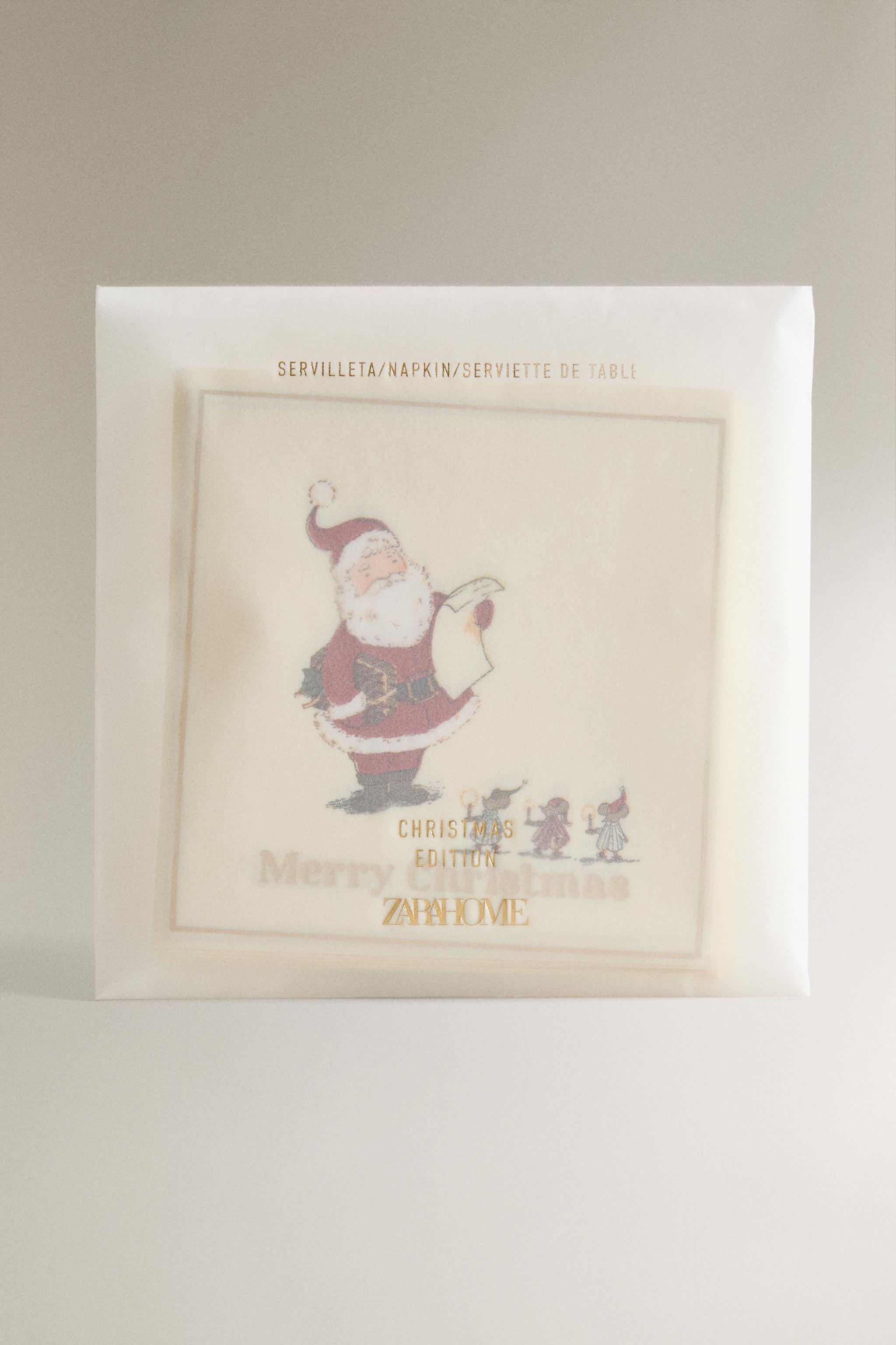 SET OF CHILDREN'S SANTA CLAUS PAPER NAPKINS (SET OF 20)