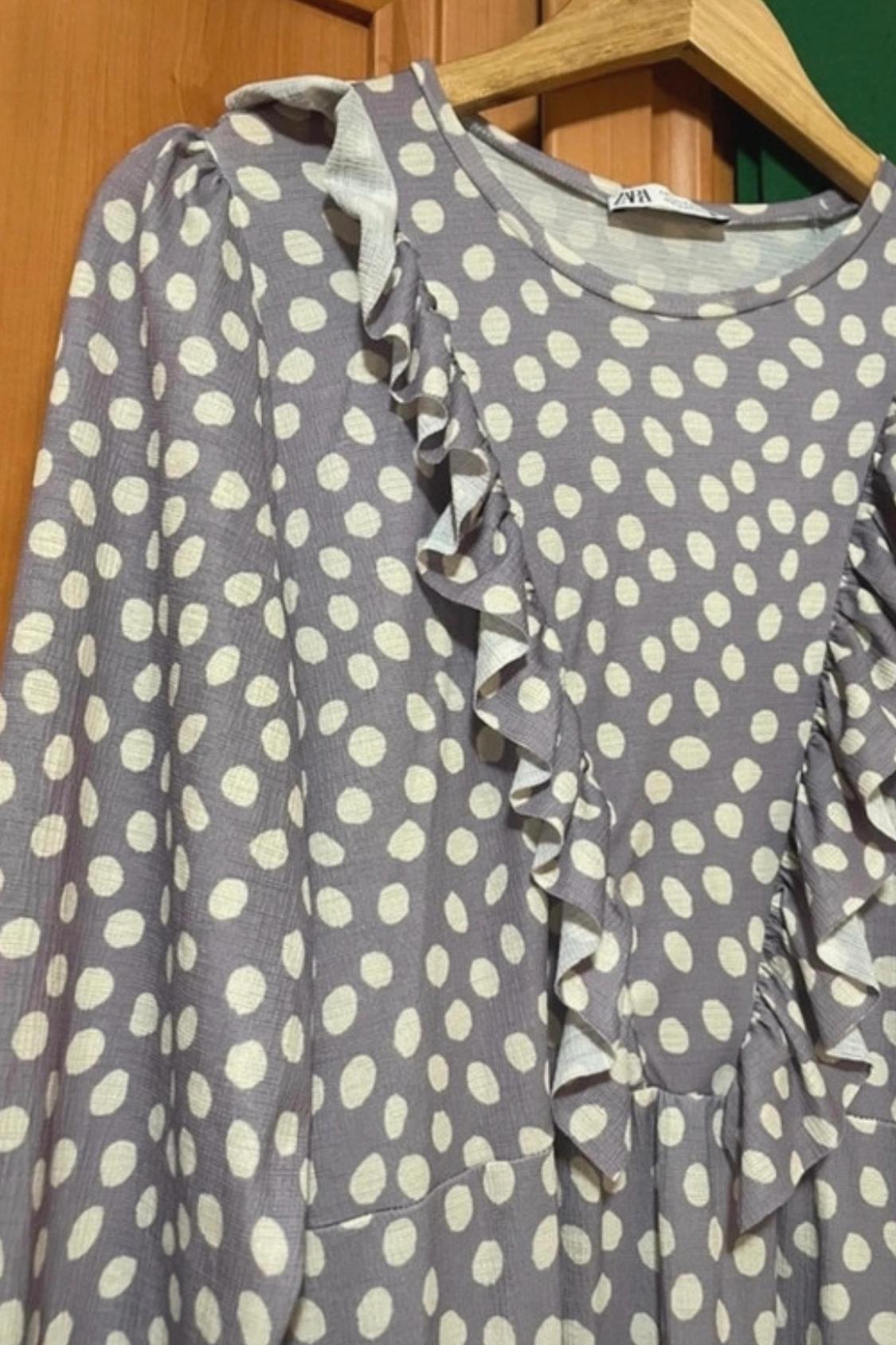 FRILLED MIDI DRESS - Image 2