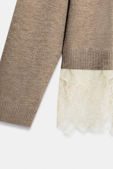 COMBINED KNIT JUMPER - Sand / Marl by Zara - Image 6