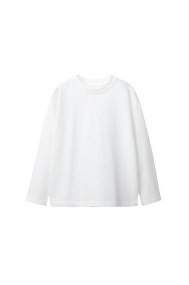 CAMISETA BÁSICA MEDIUM WEIGHT - Blanco de Zara