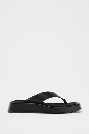 FLAT SANDALS - Black by Zara - Image 0