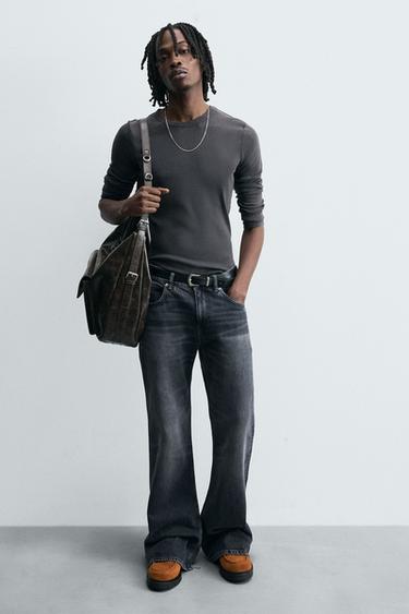 LEATHER WELTED SHOES - Brown by Zara