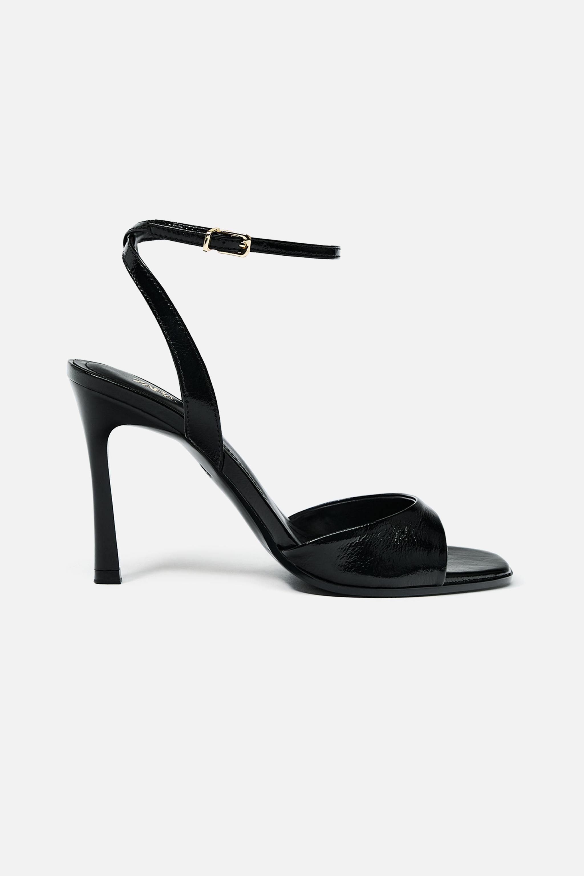 スペイン発送 ZARA スエードストラップヒールサンダル 今季新作 スペイン発送 ZARA スエードストラップヒールサンダル 今季新作