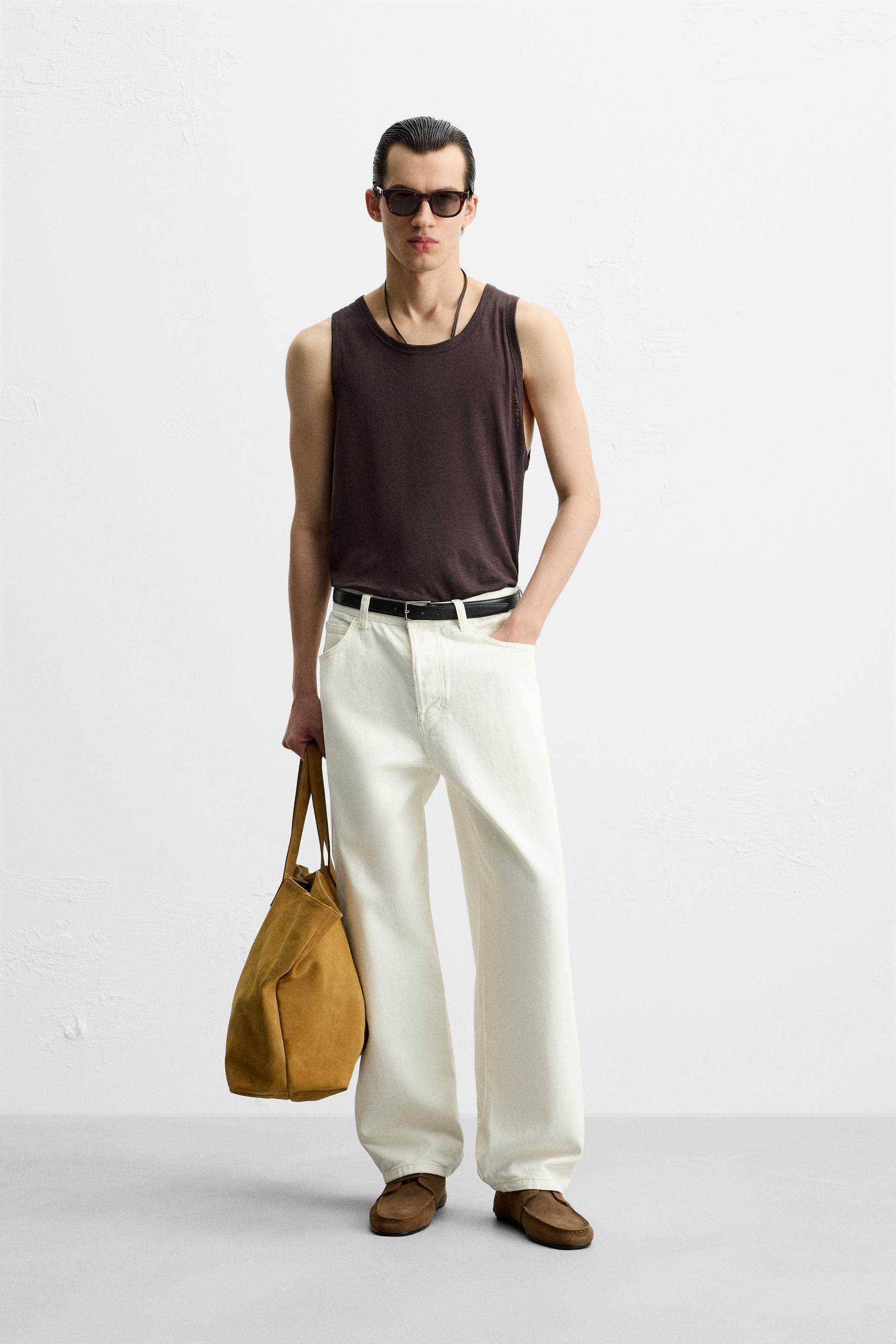 100% LINEN VEST TOP