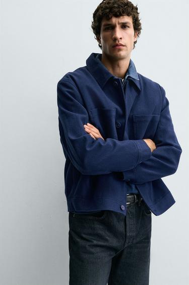 LYOCELL - COTTON QUILTED JACKET - Bluish by Zara - Image 5