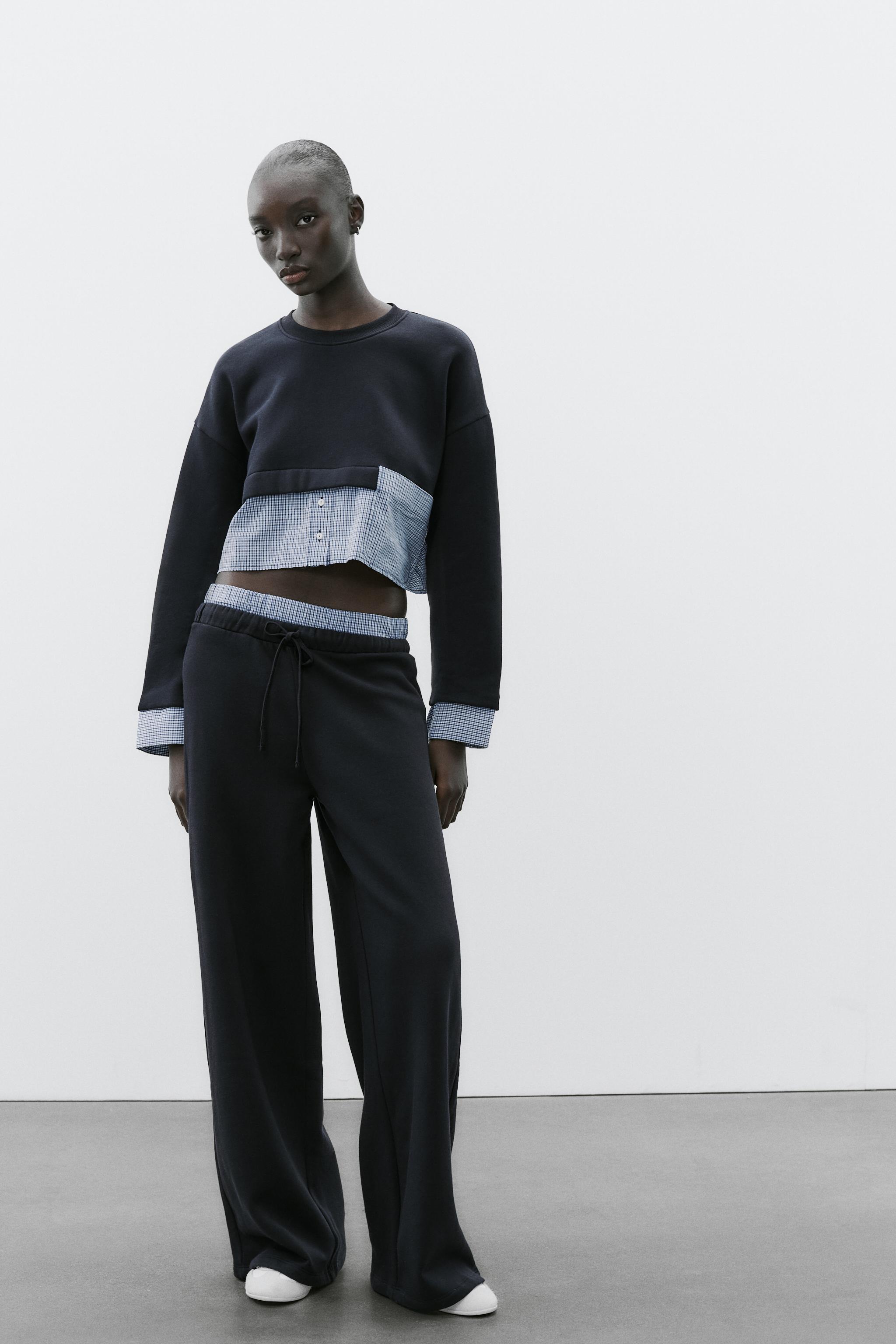 BOXER WAISTBAND PANTS - Navy blue | ZARA United States