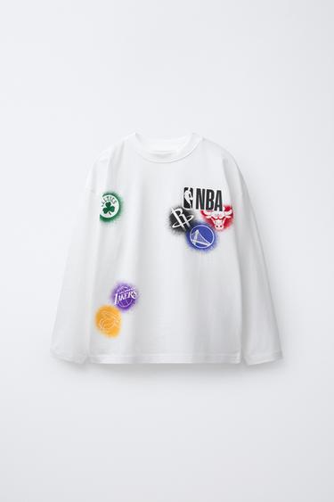 BLUZË EKIPE NBA - I bardhë nga Zara