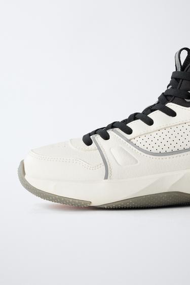 BASKETS MONTANTES SPORTIVES - Blanc de Zara - Image 3