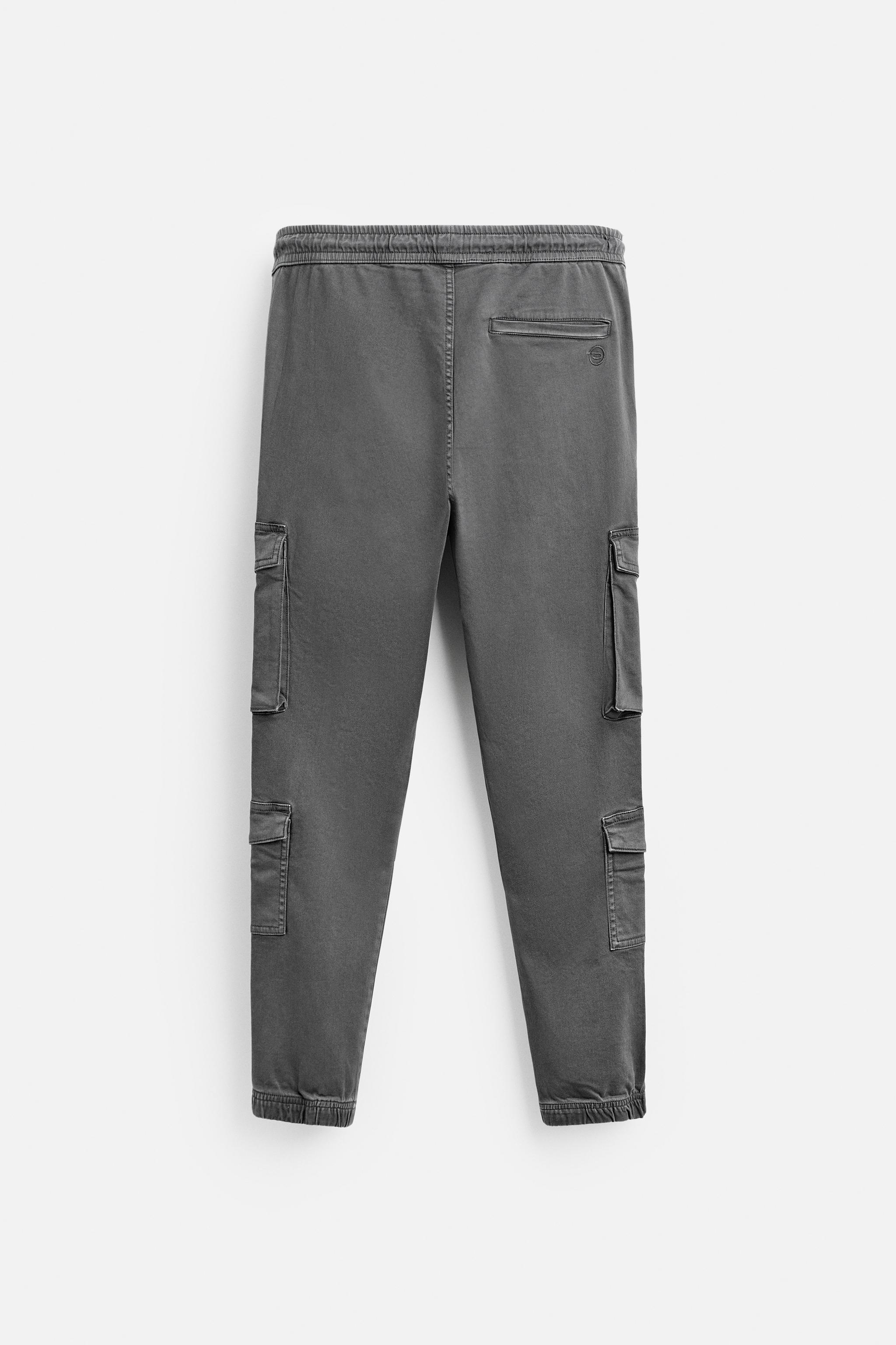 PANTALON STYLE MILITAIRE A POCHES Noir ZARA Canada