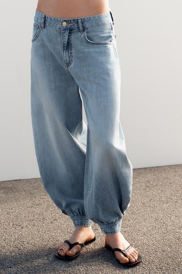 JEAN TRF BALLON TAILLE NORMALE - Bleu clair de Zara - Image 1