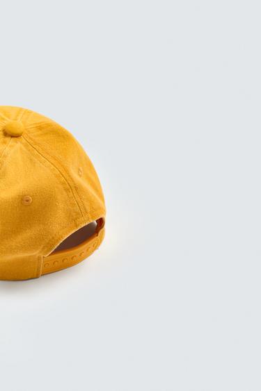 CASQUETTE BRODERIE CONTRASTE - Jaune de Zara - Image 3