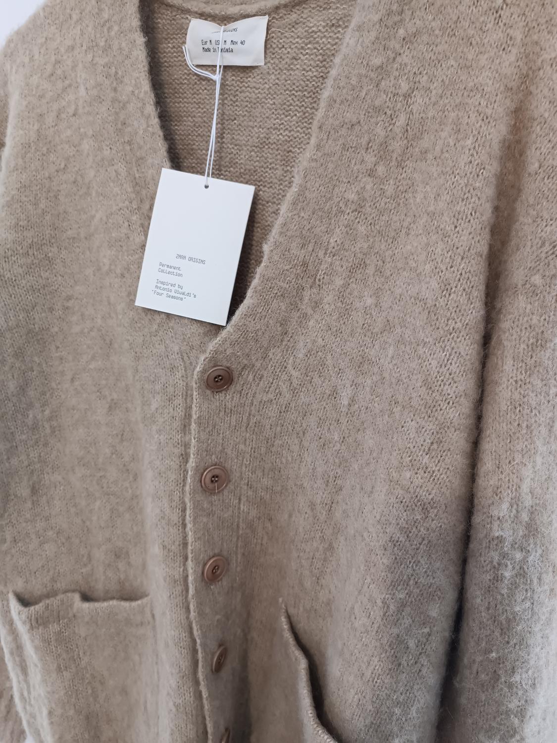 TEXTURED BRUSHED-FINISH CARDIGAN - Image 2