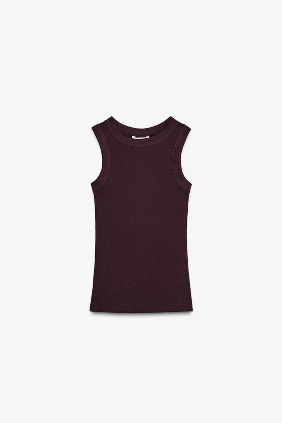 kain rib zara tops tirantes
