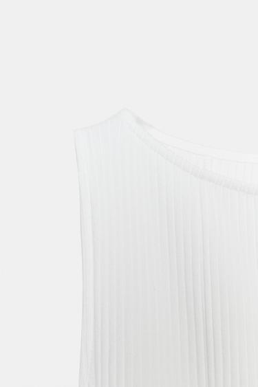 ROBE GODETS BIMATIÈRE - Blanc de Zara - Image 8