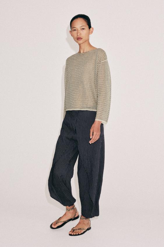 ZW COLLECTION STRIPED PAREO PANTS from Zara - $79.90