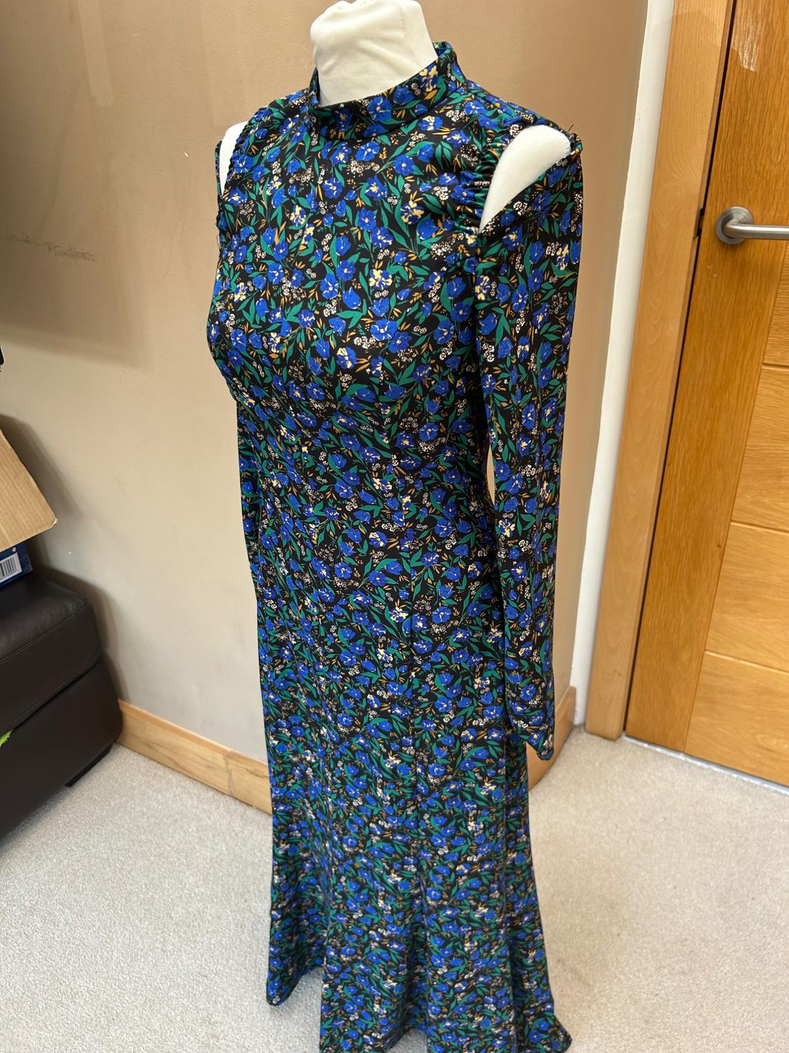 FLORAL-PRINT CUT-OUT DRESS - Image 2