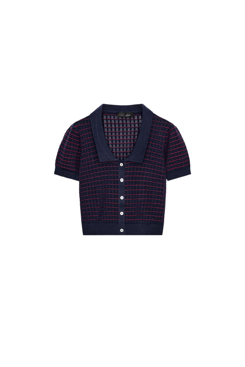 KNIT PETER PAN COLLAR TOP - image 3
