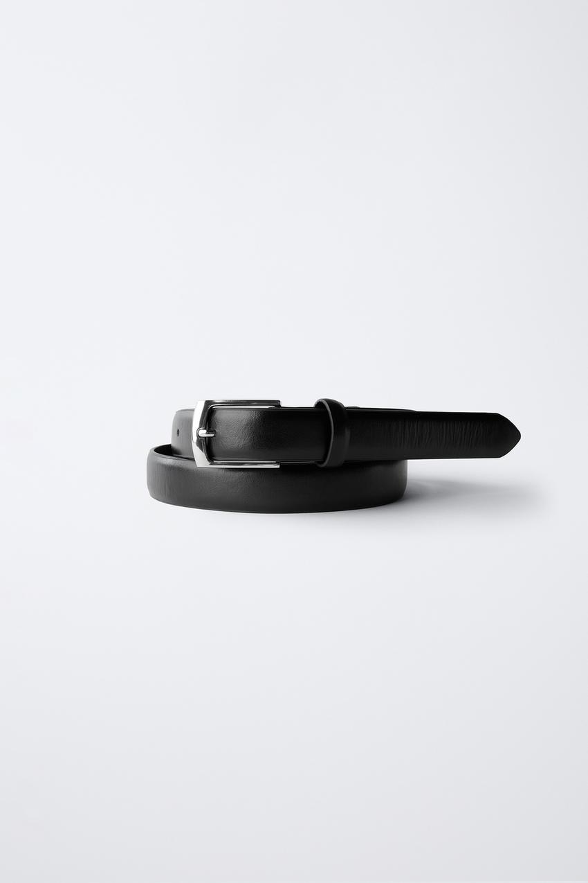 LEATHER BELT - Black | ZARA United States display picture 3