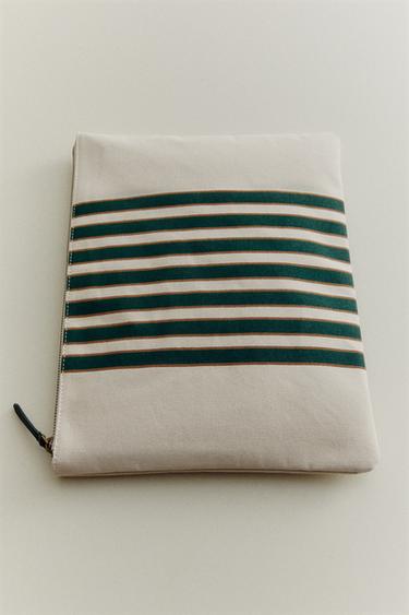 SAC DE VOYAGE RAYÉ - Écru de Zara - Image 4