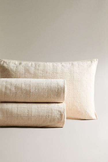 COUVRE-LIT PATCHWORK - Beige clair de Zara - Image 4