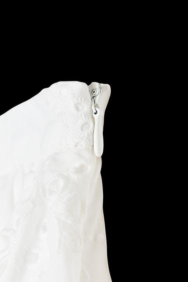 BERMUDA BALLOON BORDADOS ZW COLLECTION - Blanco de Zara