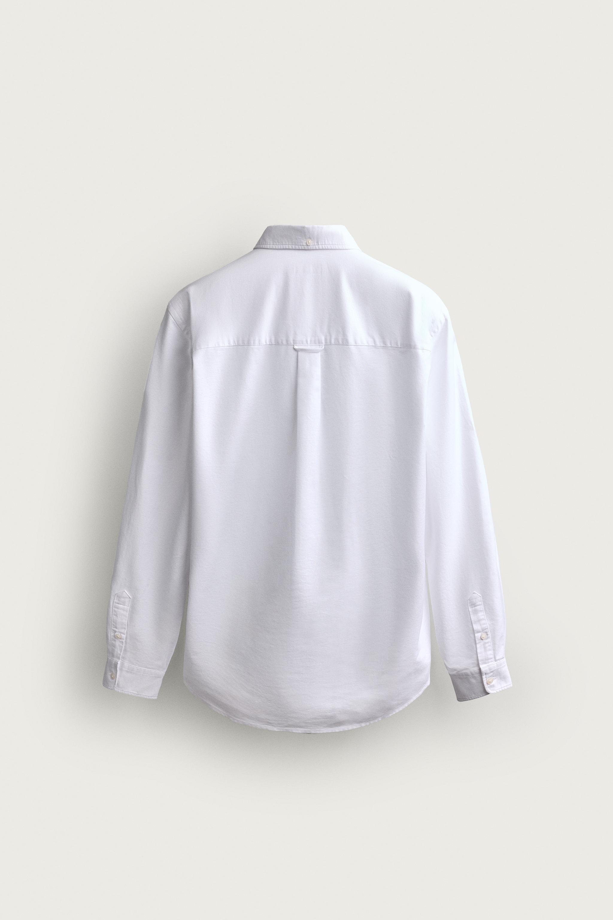 REGULAR FIT OXFORD SHIRT — White