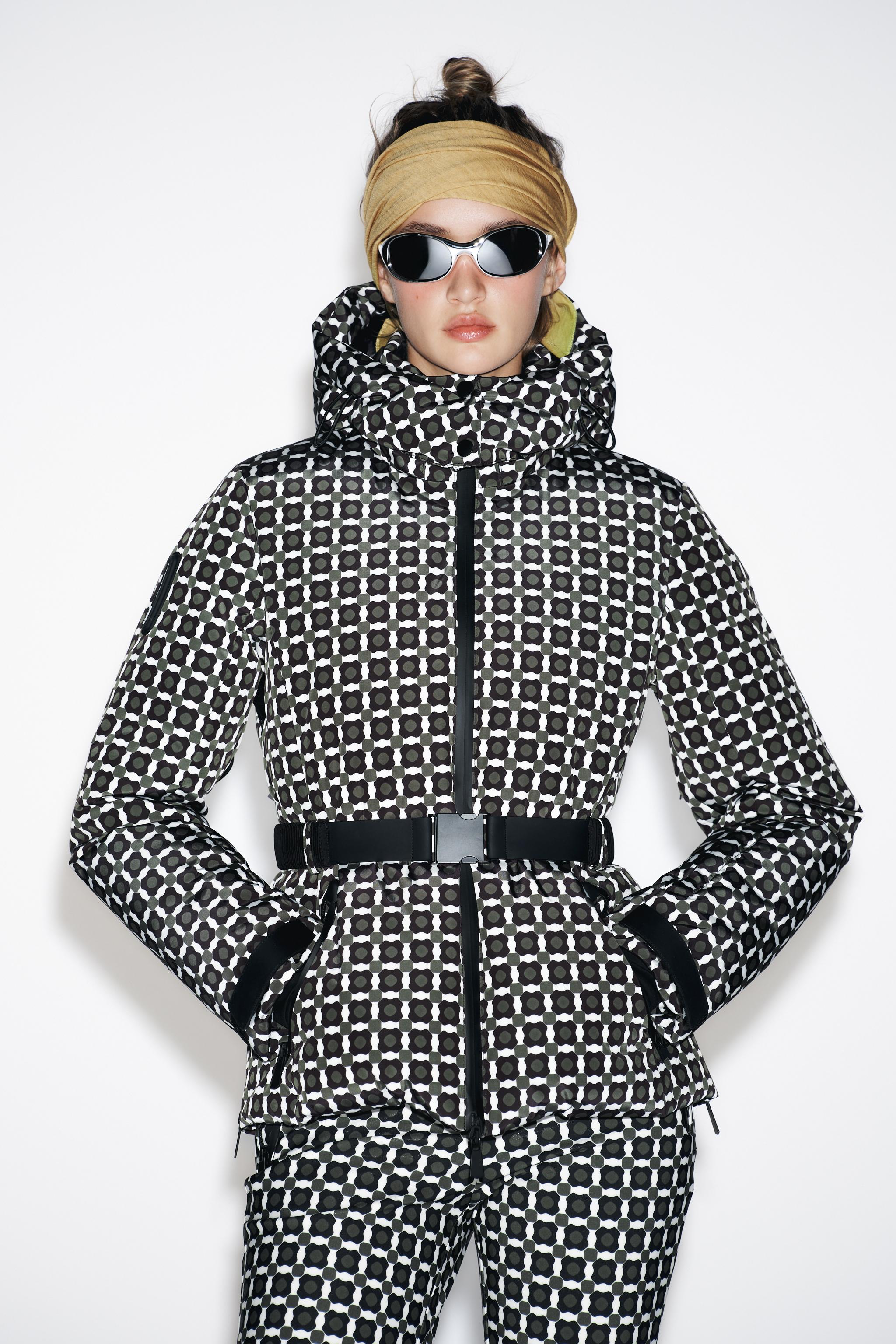 80% DOWN 20% FEATHER PADDED ANORAK WITH HOOD, WATER-RESISTANT, WINDPROOF, RECCO® TECHNOLOGY, SKI COLLECTION