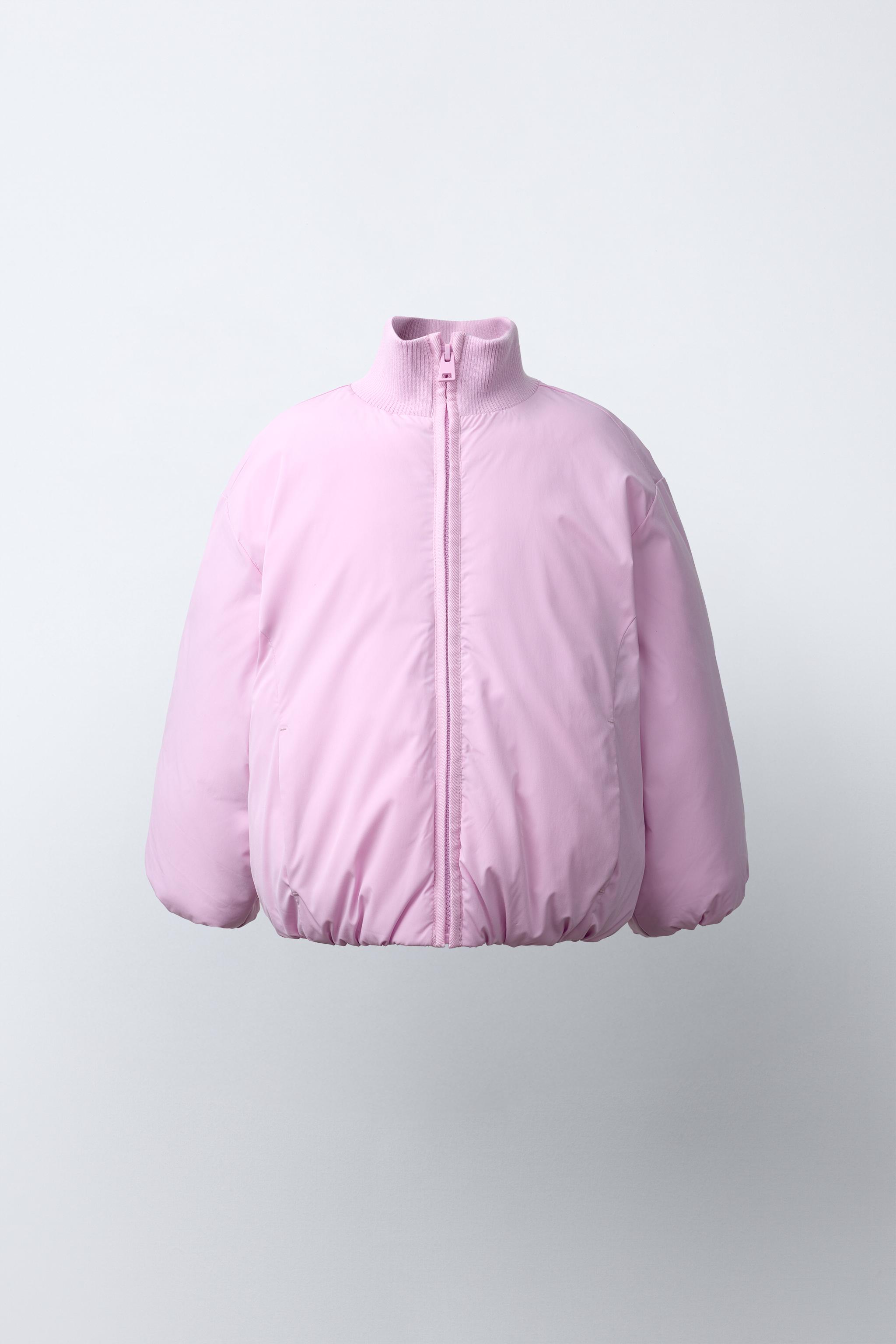 WATER-REPELLENT QUILTED COAT — Pink