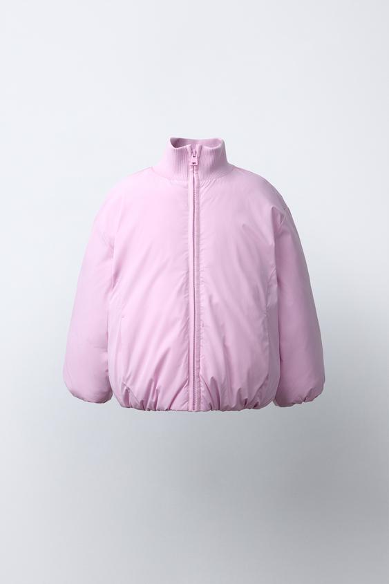 WATER-REPELLENT QUILTED COAT - Pink by Zara - Image 0