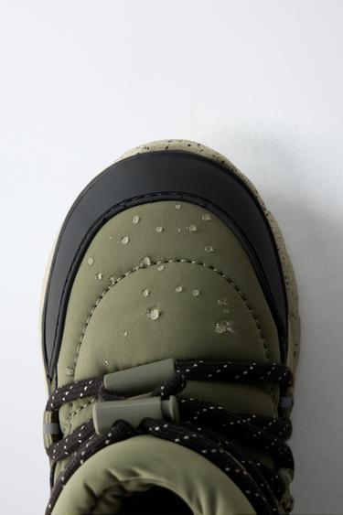 WATER-REPELLENT SNOW BOOTS - Khaki Green by Zara - Image 7