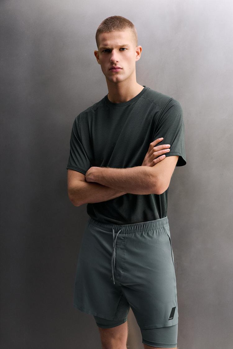ZARA BASIC 2-IN-1 TRAINING SHORTS