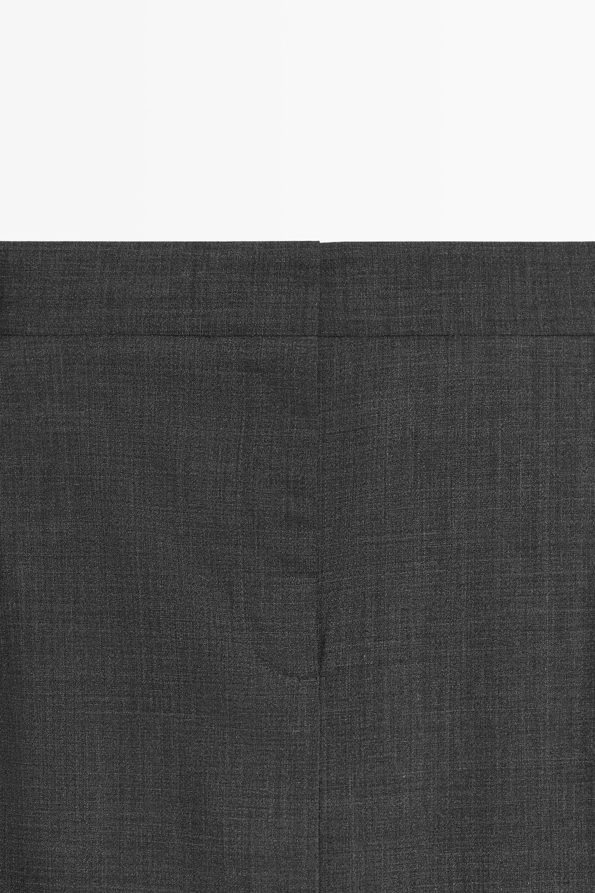 Straight wool-blend midi skirt