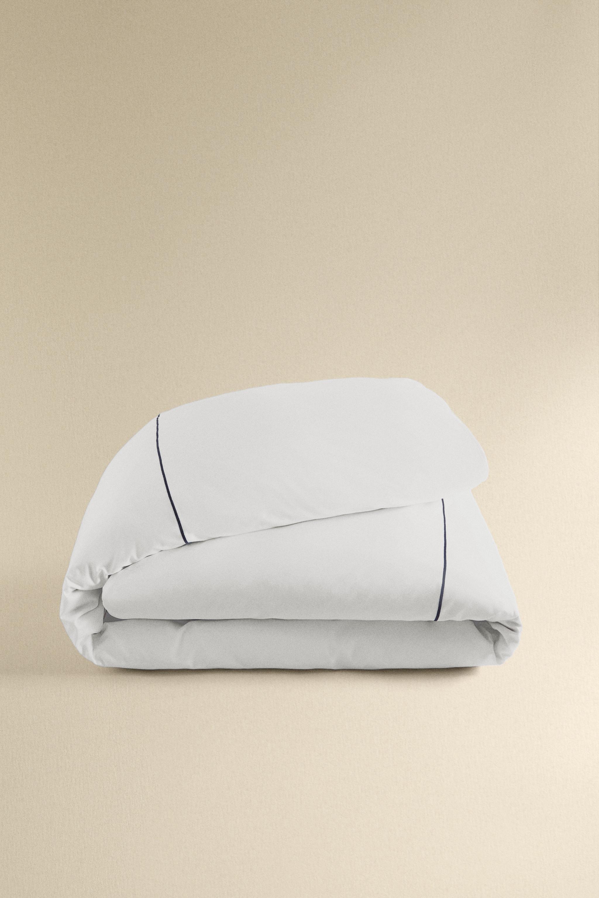 SCALLOPED SATEEN DUVET COVER