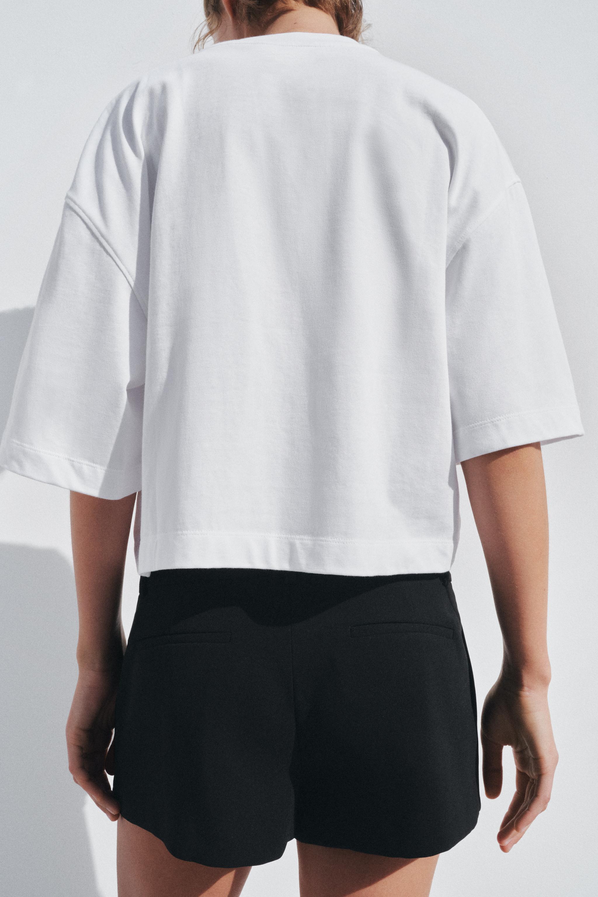 【ZARA】オーバーサイズTシャツ ホワイト | 5644/159/250 オーバーサイズTシャツ - ホワイト | ZARA Japan / 日本