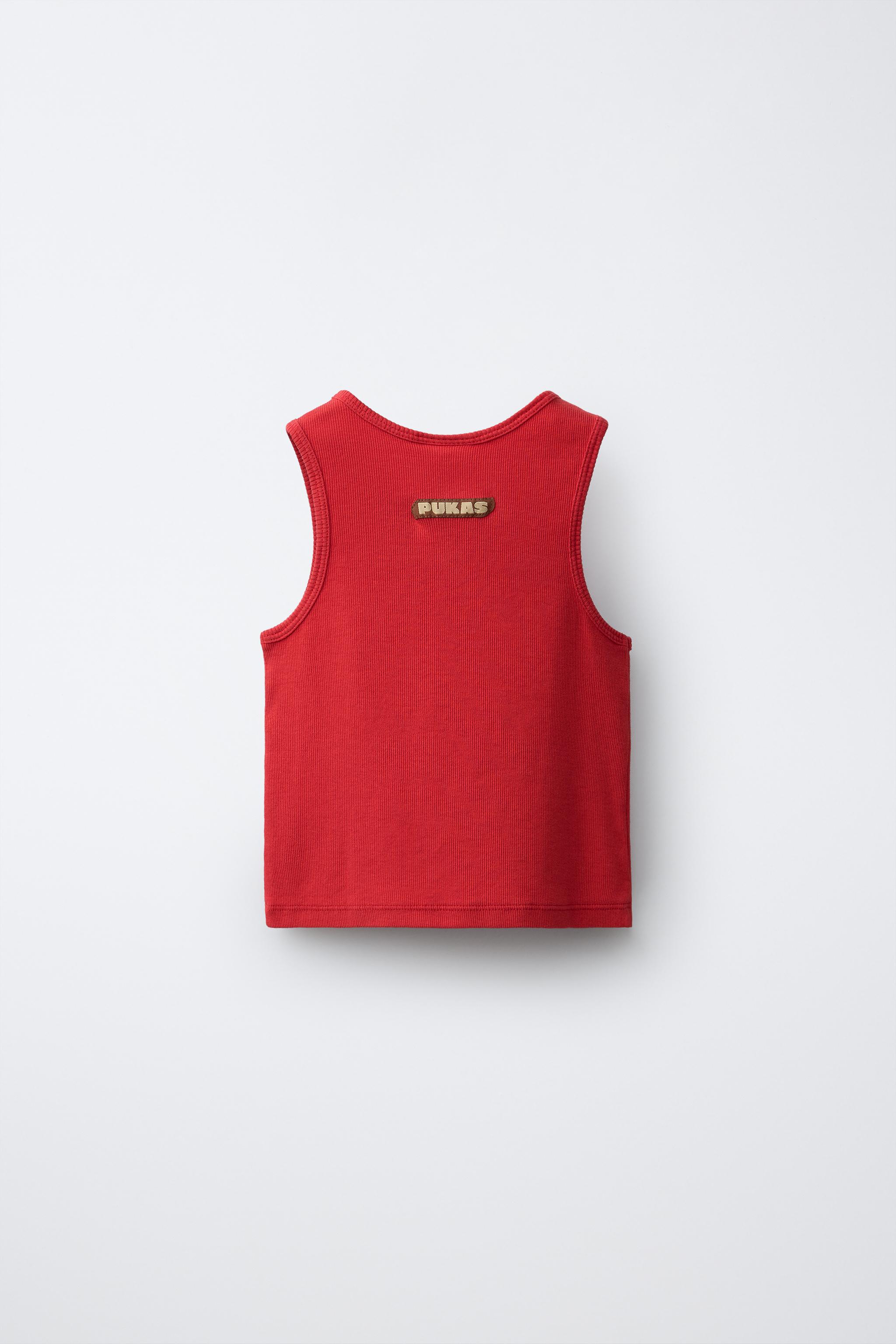 PUKAS SURF PLAIN TOP — Red