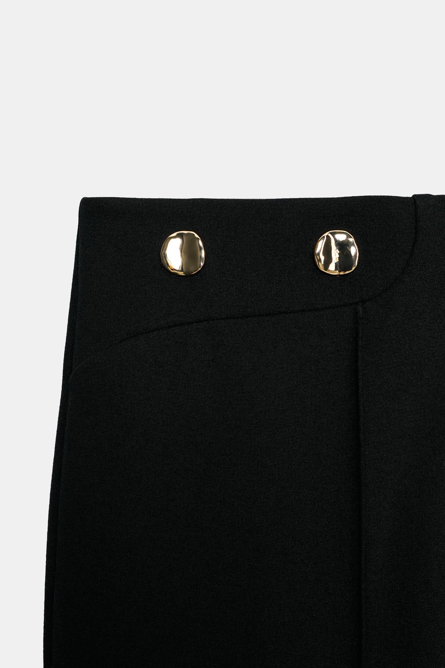 Женские леггинсы Zara Button, цвет: Чёрный — фото 9