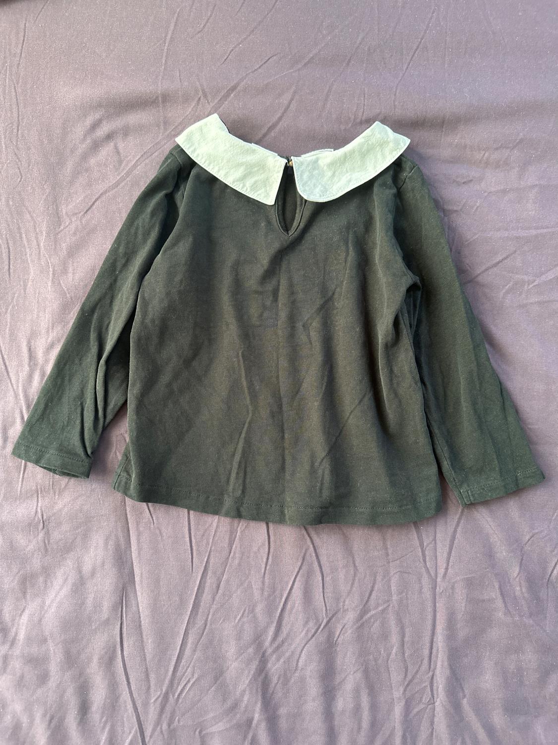 T-SHIRT WITH PETER PAN COLLAR - Image 2