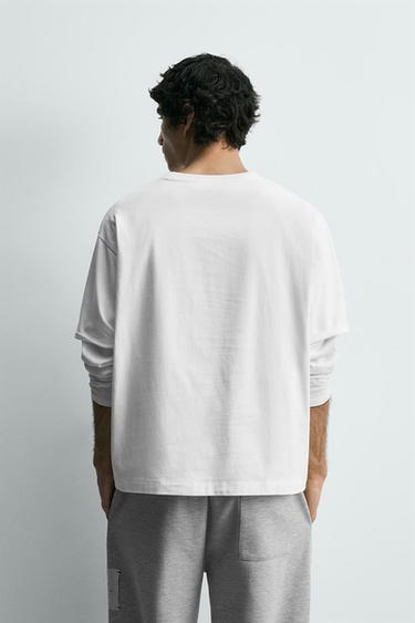 GEOMETRIC PRINT T-SHIRT - White by Zara - Image 2