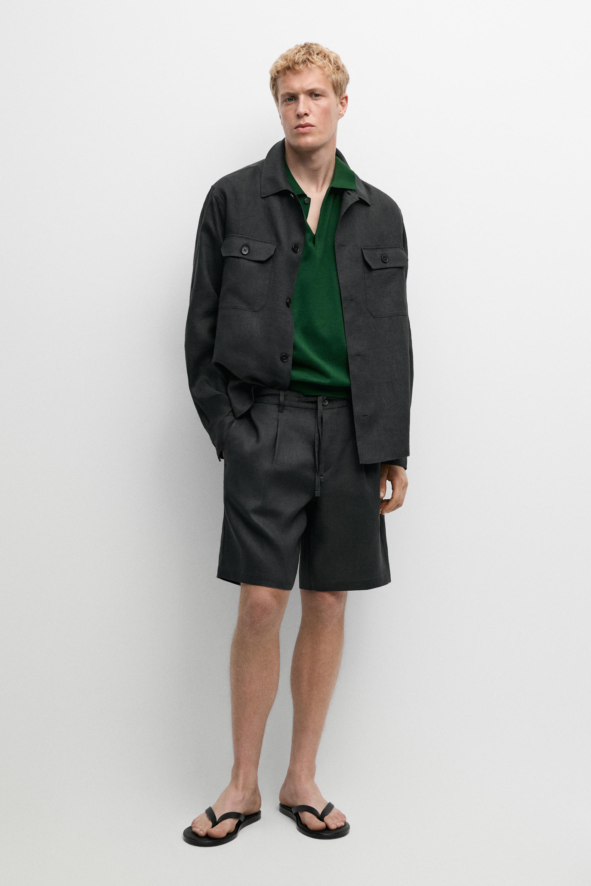 Surchemise poches lin total look