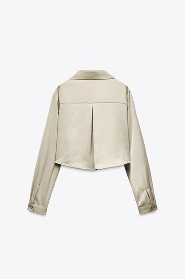 CHEMISE COURTE EN SATIN - Cave de Zara - Image 5